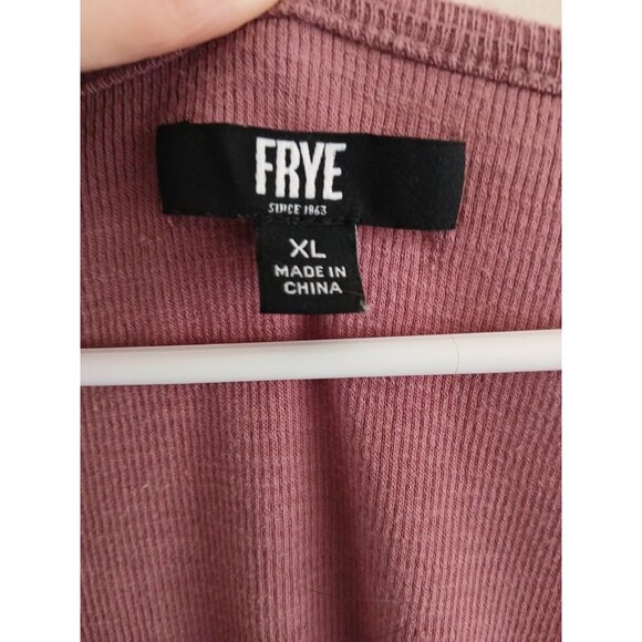 Frye Womens XL Button Front Midi Dress Pockets Mauve Cottagecore Casual Bohemian - Picture 5 of 8